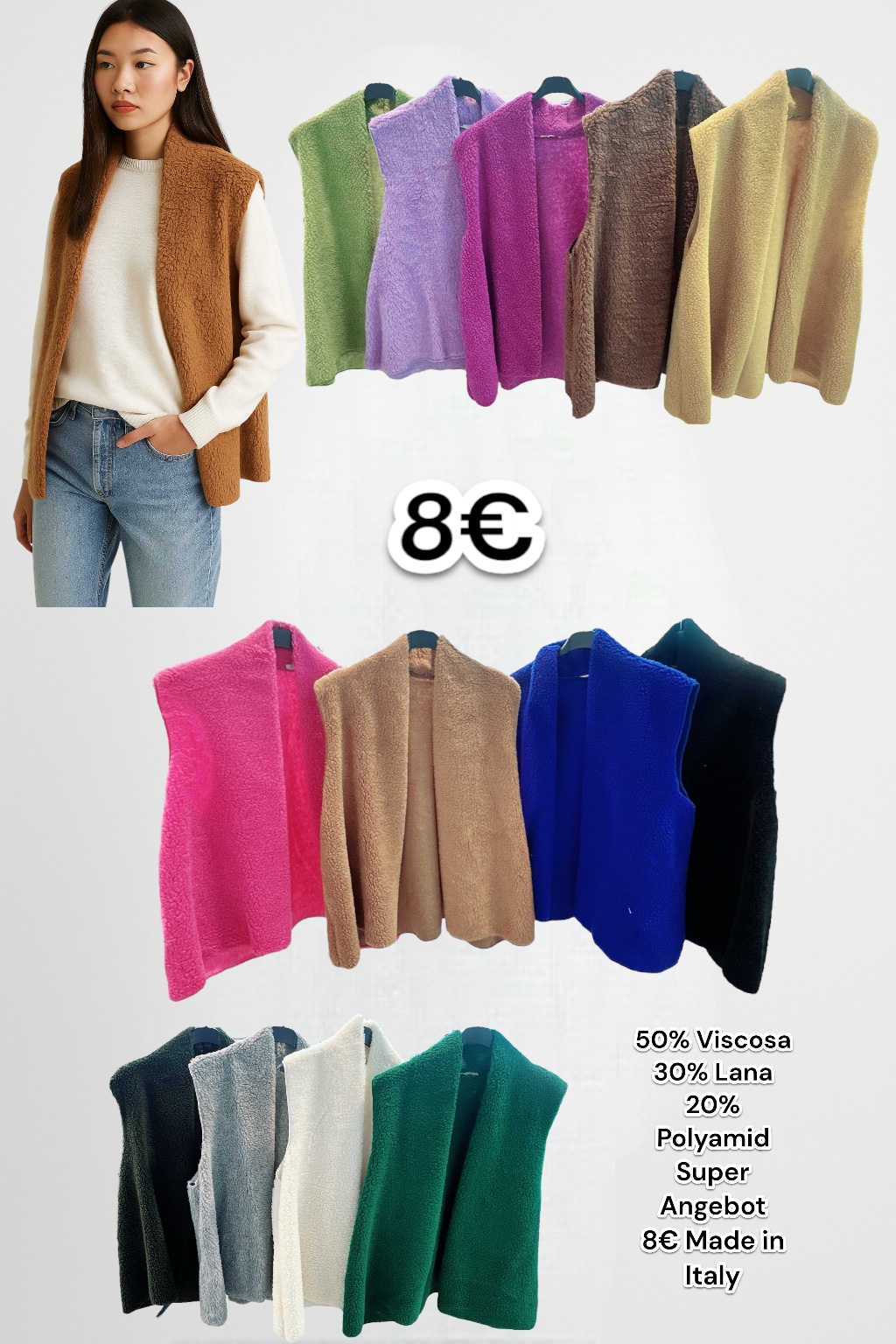Teddy Fleece Weste